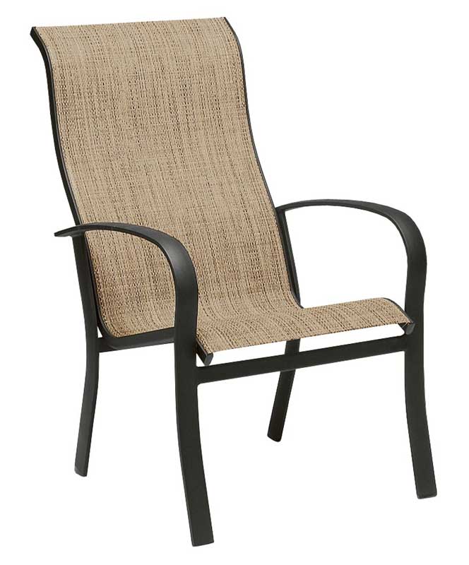 Fremont Sling Aluminum High Back Dining Chair by Woodard - Image 2
